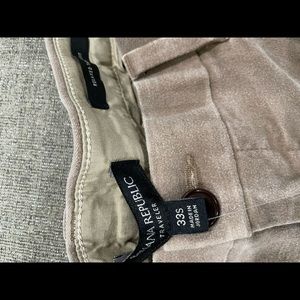 Mens banana republic slim fit travelers . Air-force Khaki on color